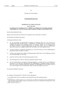 thumbnail of Eröffnung und Verwaltung autonomer Zollkontingente L 162 27.06.2018