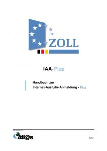 thumbnail of Handbuch zur Internet-Ausfuhr-Anmeldung 24.09.2018