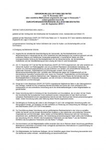thumbnail of Restriktive Maßnahmen angesichts der Lage in Venezuela