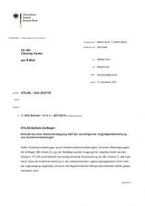 thumbnail of ATLAS-Einfuhr-Zolllager