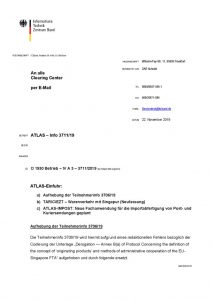 thumbnail of ATLAS-IMPOST Neue Fachanwendung für die Importabfertigung von Post- und Kuriersendungen geplant