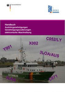 thumbnail of Handbuch Ausfuhrgenehmigungen Genehmigungscodierungen elektronische Abschreibung