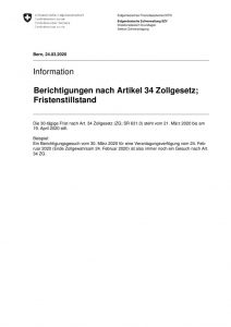 thumbnail of Berichtigungen nach Artikel 34 Zollgesetz