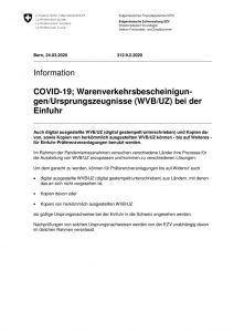 thumbnail of Warenverkehrsbescheinigungen