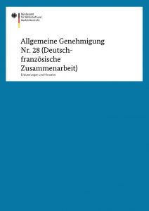 thumbnail of Allgemeine Genehmigung Nr. 28