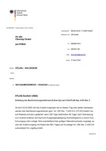 thumbnail of Einleitung des Nachforschungsverfahrens