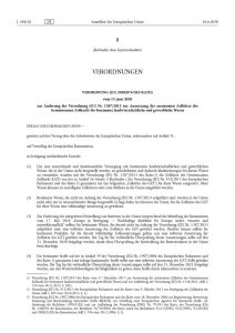 thumbnail of Aussetzung der autonomen Zollsätze des Gemeinsamen Zolltarifs