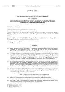 thumbnail of Einstellung des Antidumpingverfahrens betreffend die Einfuhren von Nägeln und Heftklammern