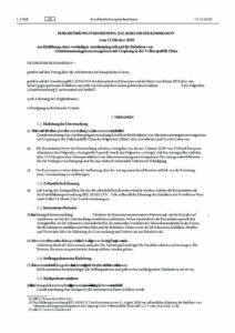 thumbnail of Einführung eines vorläufigen Antidumpingzolls auf die Einfuhren von Aluminiumstrangpresserzeugnissen mit Ursprung in der Volksrepublik China