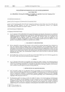 thumbnail of zollamtlichen Erfassung der Einfuhren von Kabeln